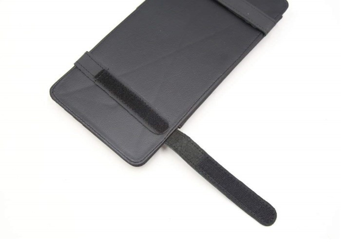 Tynn 2 Klipp bil Bruk PU Skinn Tissue Holder-5_ 副本