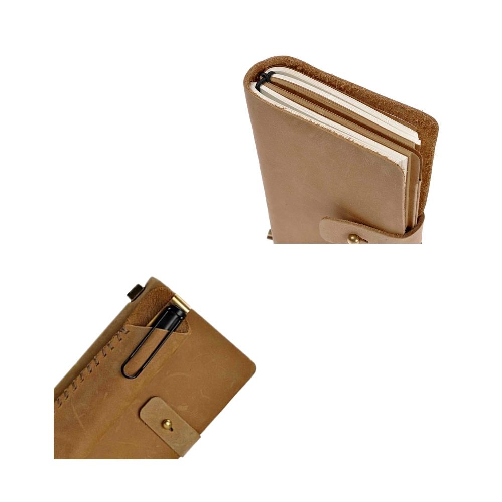 Vintage Cover Leather Notebook Planner-6