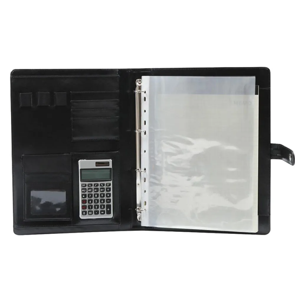 innbundne mapper skinn portefølje mapper