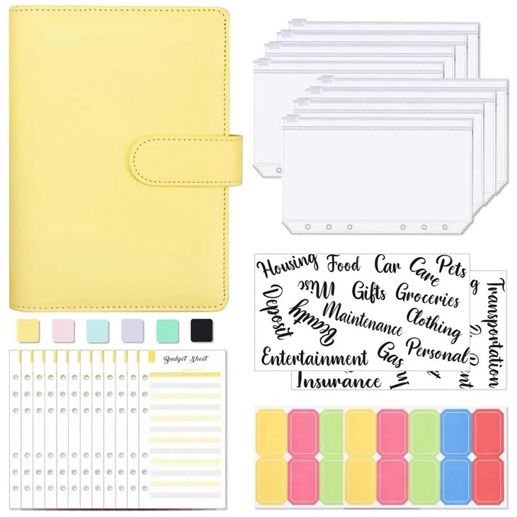Striped Paper Budget Planner Dairy
