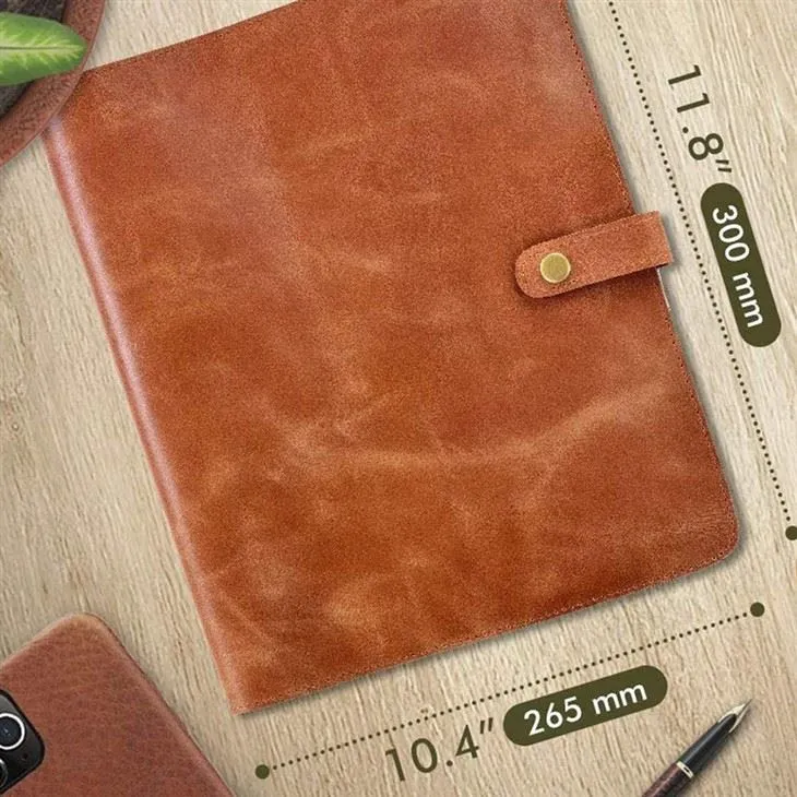 brown Leather Planner Cover