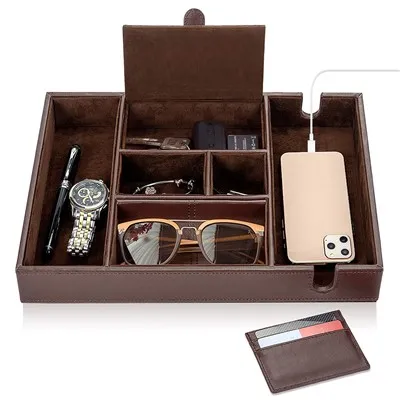 Bordorganisator i skinn