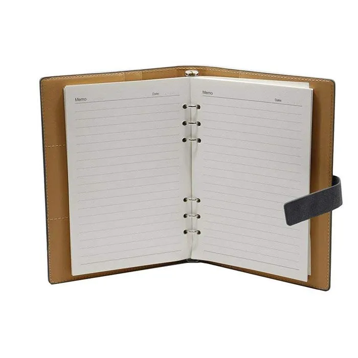 6 Holes Ring Binder Leather Notebook