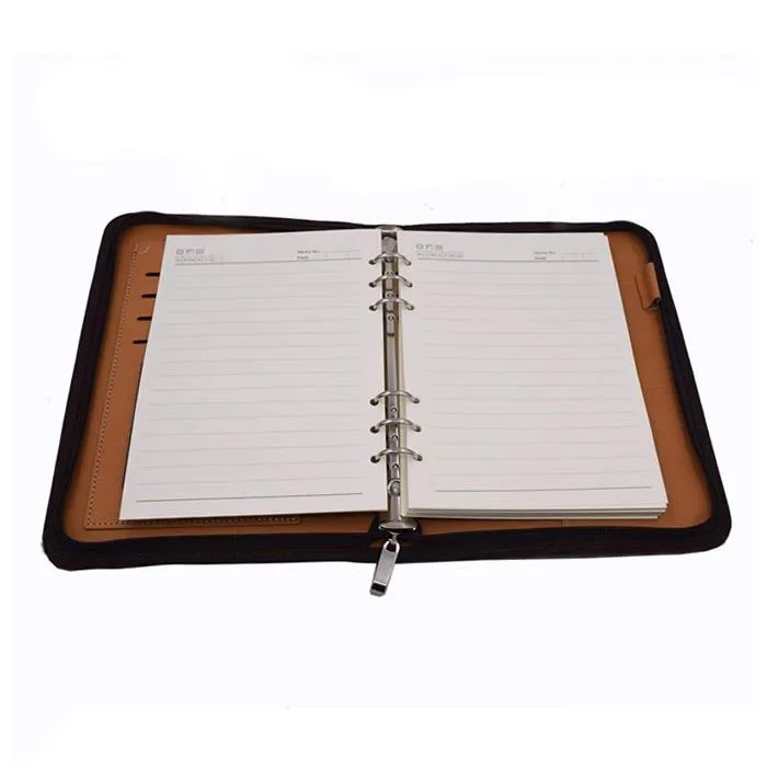 A5 Soft Leather Binder With Notebook A5 Soft Leather Binder With Notebook