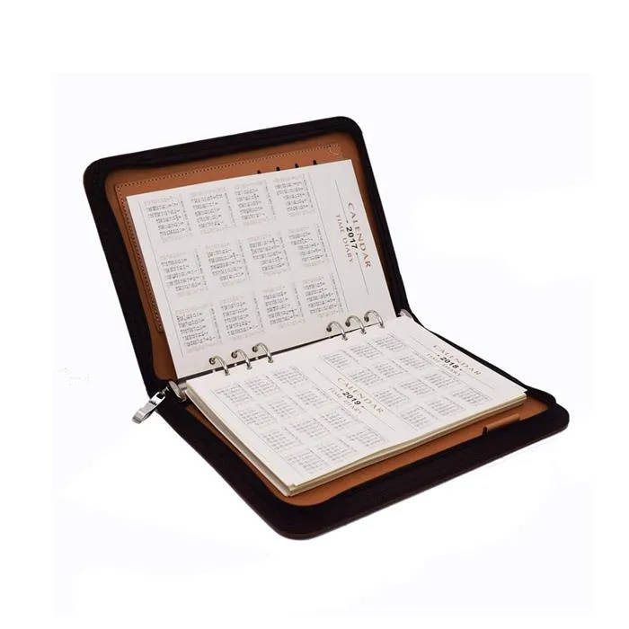 A5 Soft Leather Binder With Notebook A5 Soft Leather Binder With Notebook