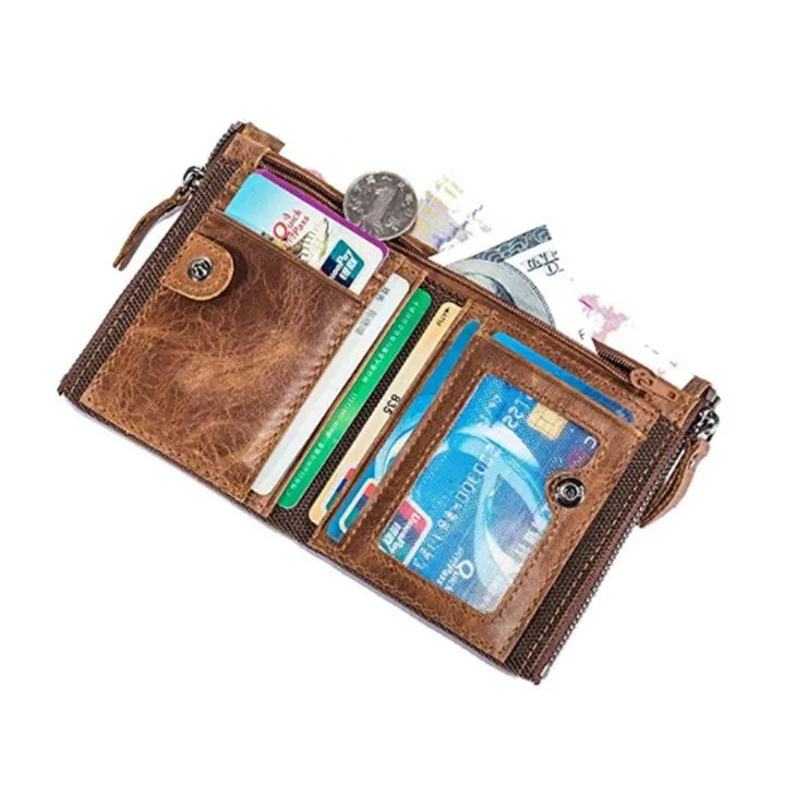 Bifold Zipper PU Leather Card Holder Women Bifold Zipper PU Leather Card Holder Women