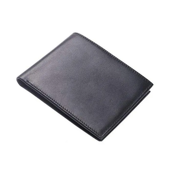 Black Branded Men Wallet Faux Leather