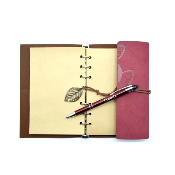 Emboss Logo PU Leather Travel Diary Emboss Logo PU Leather Travel Diary