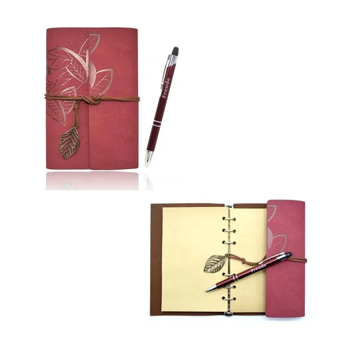 Emboss Logo PU Leather Travel Diary Emboss Logo PU Leather Travel Diary