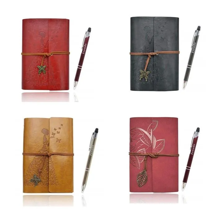 Emboss Logo PU Leather Travel Diary Emboss Logo PU Leather Travel Diary