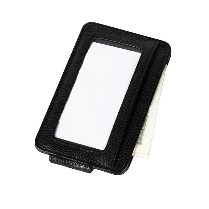 Leather Money Clip Card Holder Leather Money Clip Card Holder