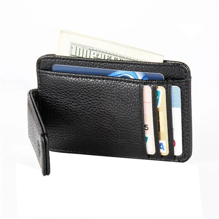 Leather Money Clip Card Holder Leather Money Clip Card Holder