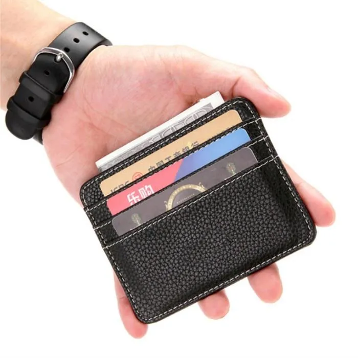 Slim Faux Leather Card Holder Slim Faux Leather Card Holder