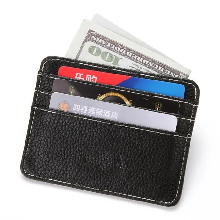 Slim Faux Leather Card Holder Slim Faux Leather Card Holder