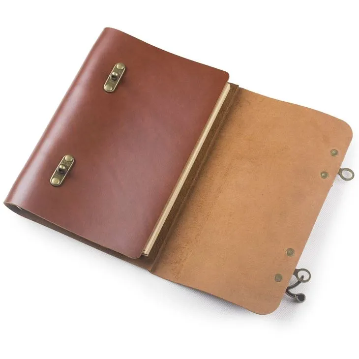 Small Size Genuine Leather Diary A5