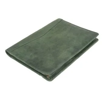 A4-menn Bruk PU Leather Zip Folder