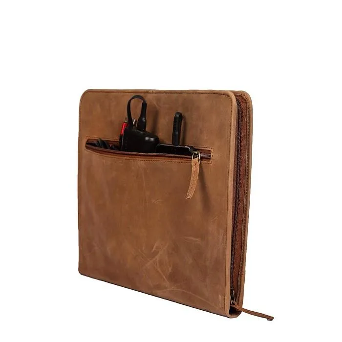 Thin Closure PU Leather Document Holder