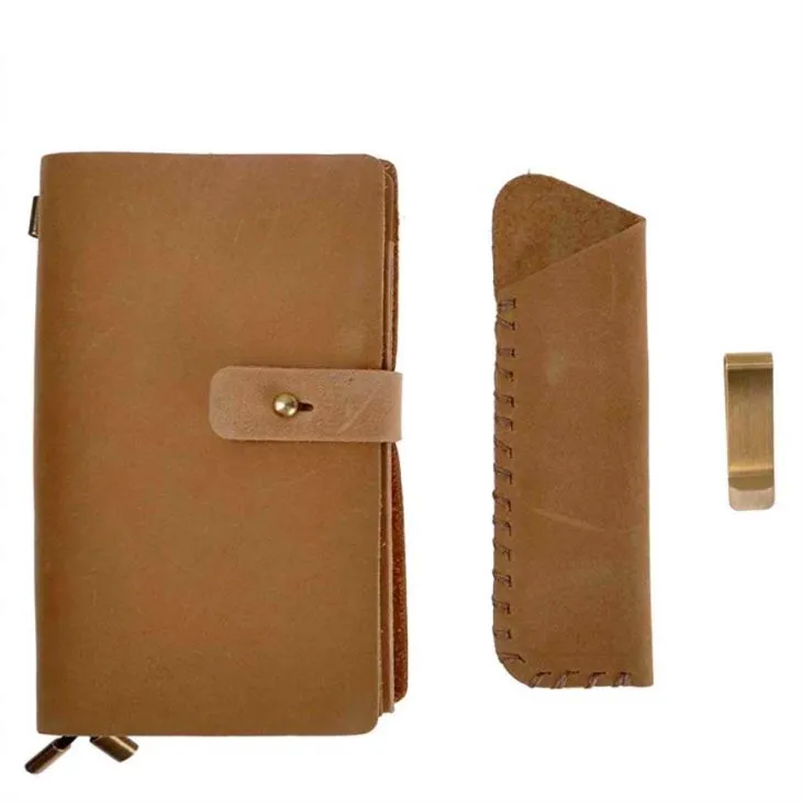 Vintage Cover Leather Notebook Planner