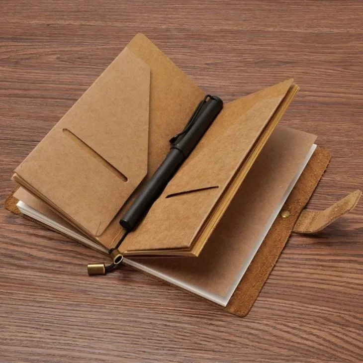 Vintage Cover Leather Notebook Planner