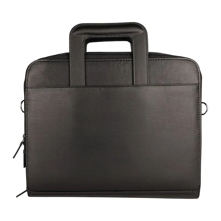 Black Business Portfolio PU Leather Folder