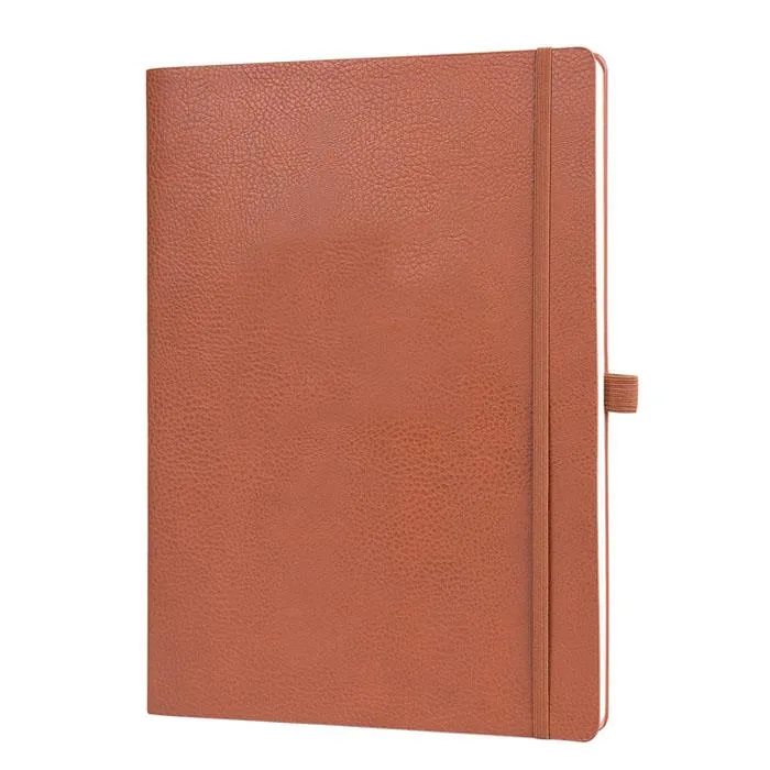 Brown Leather Monthly Planner