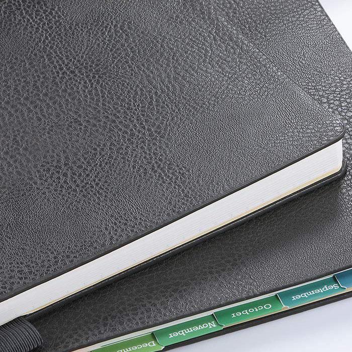 Brown Leather Monthly Planner