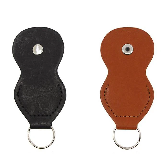 Guitar Pick Leather Key Chain Holder