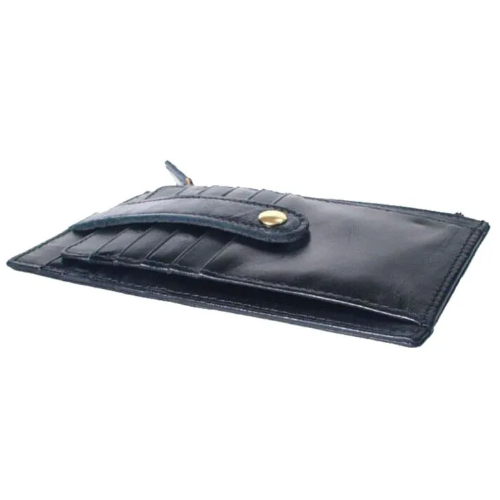 Slim Long Leather Card Holder