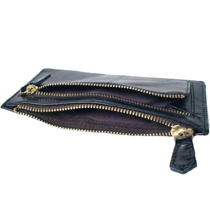 Handmade Long Leather Card Holder