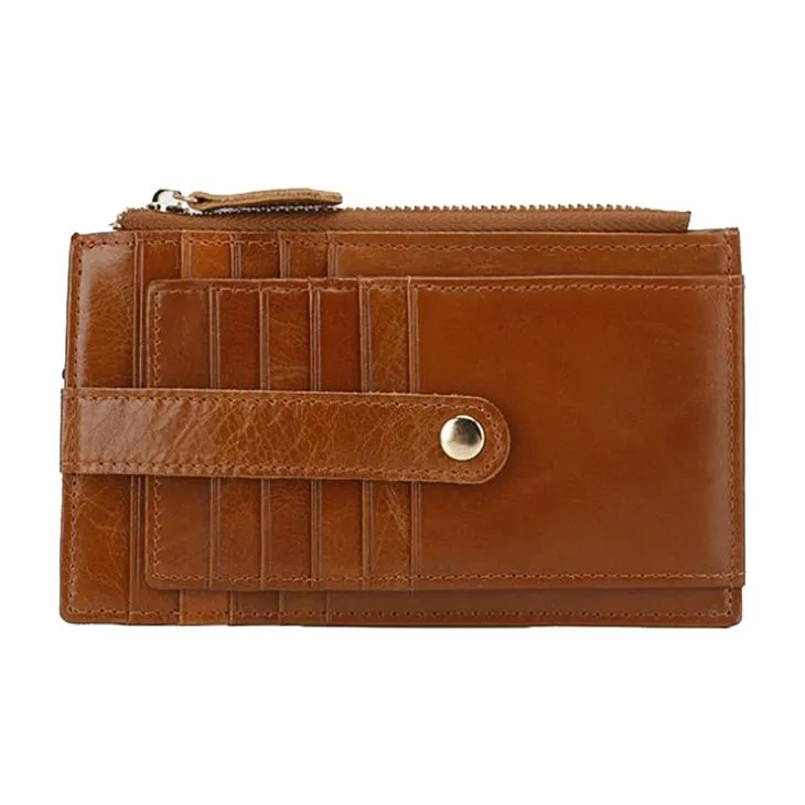 Brown  Long Leather Card Holder
