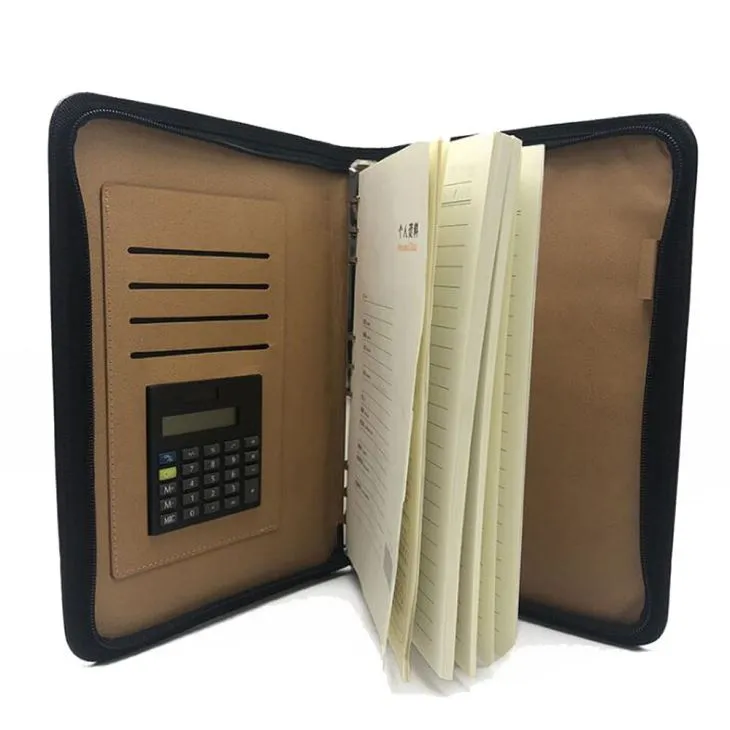 Leather Portfolio With Calculator