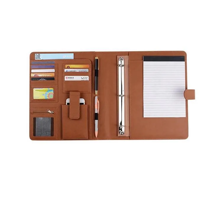 Multifunctional A4 PU Leather Folders
