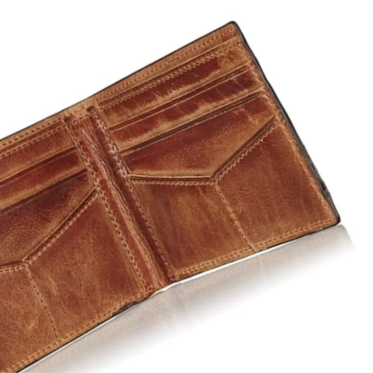 Real Leather Bifold Wallet