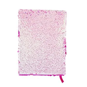 Reversible paljetter notatbok A5