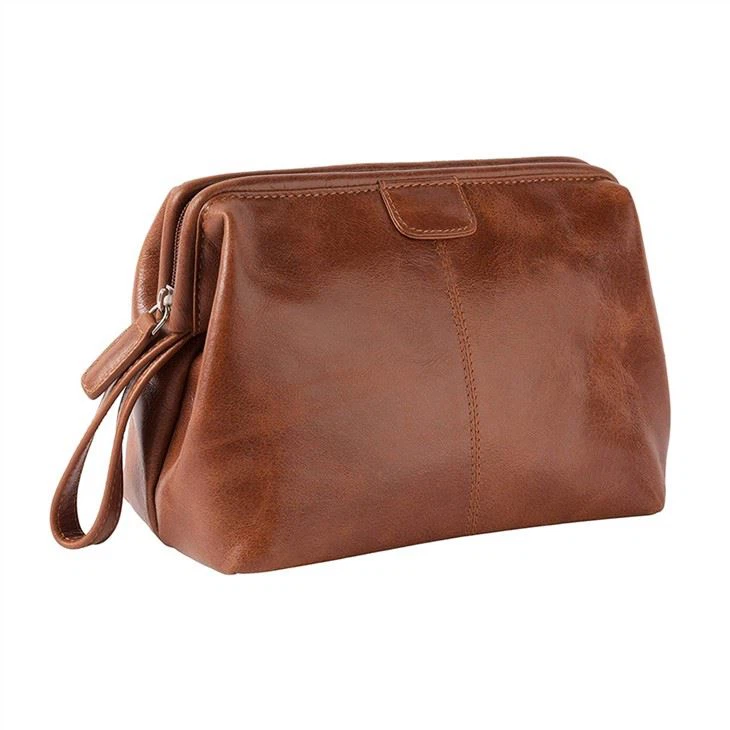 Faux Leather Toiletry Bag