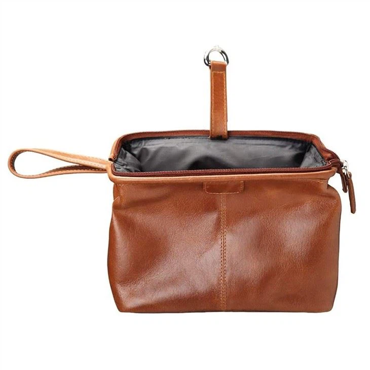 Faux Leather Toiletry Bag