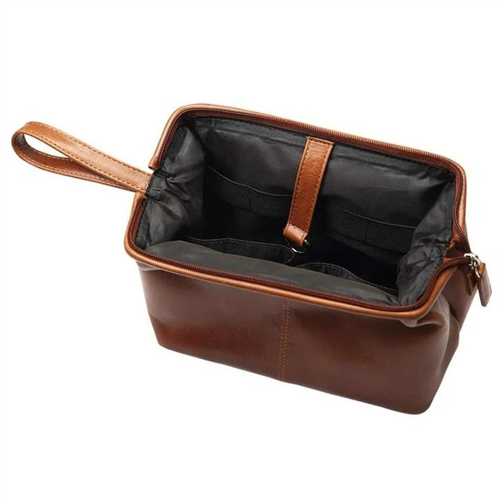 Faux Leather Toiletry Bag