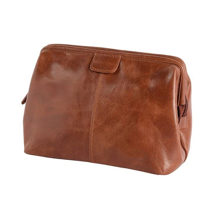 Faux Leather Toiletry Bag