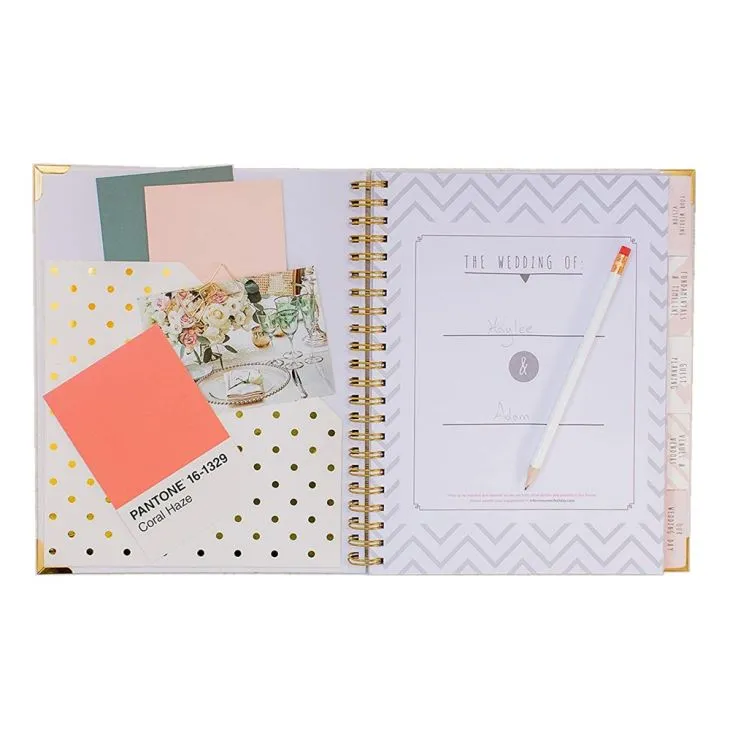 Gold Corner Organizer Wedding Planner Gold Corner Organizer Wedding Planner