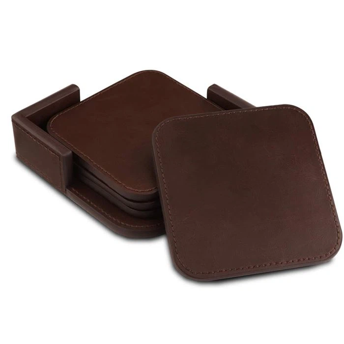 Leather Glass Cup Coaster Leather Glass Cup Coaster