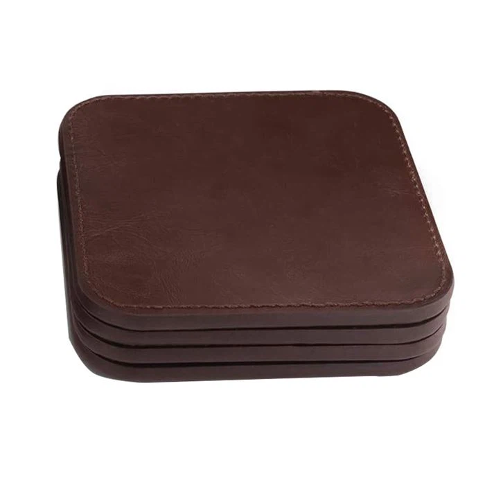 Leather Glass Cup Coaster Leather Glass Cup Coaster