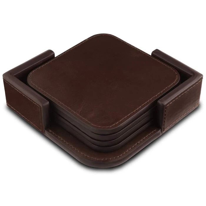 Leather Glass Cup Coaster Leather Glass Cup Coaster