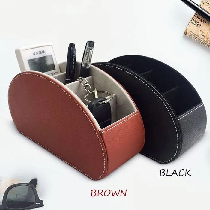 Leather TV Remote Control Holder Leather TV Remote Control Holder