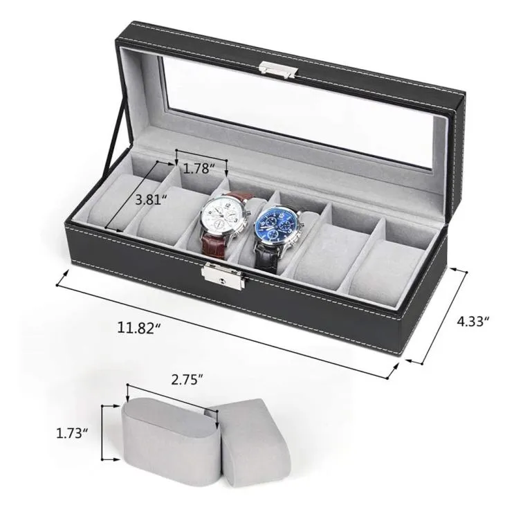Luxury PU Leather Watch Box
