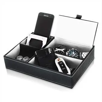 stilig lær betjent brett