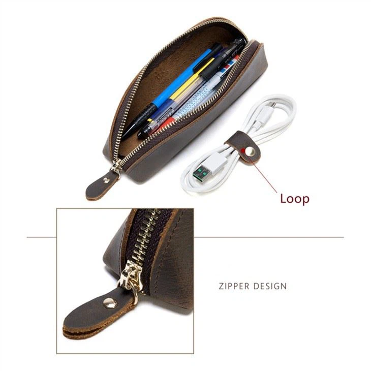 Leather Stationary Pencil Case