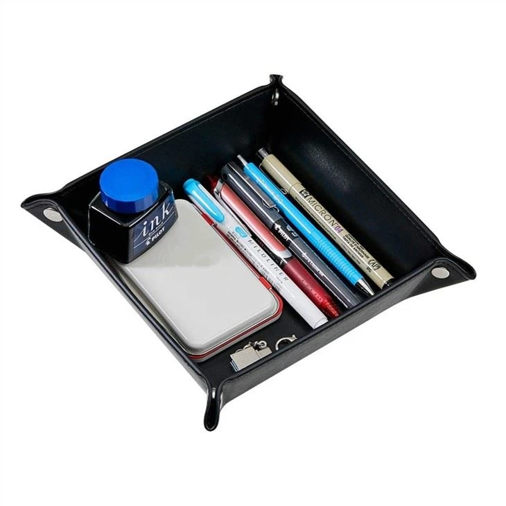 PU Leather Jewelry Case Storage Tray