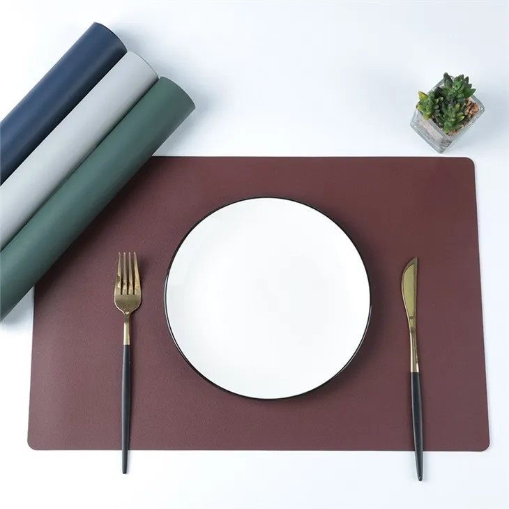 leather placemat