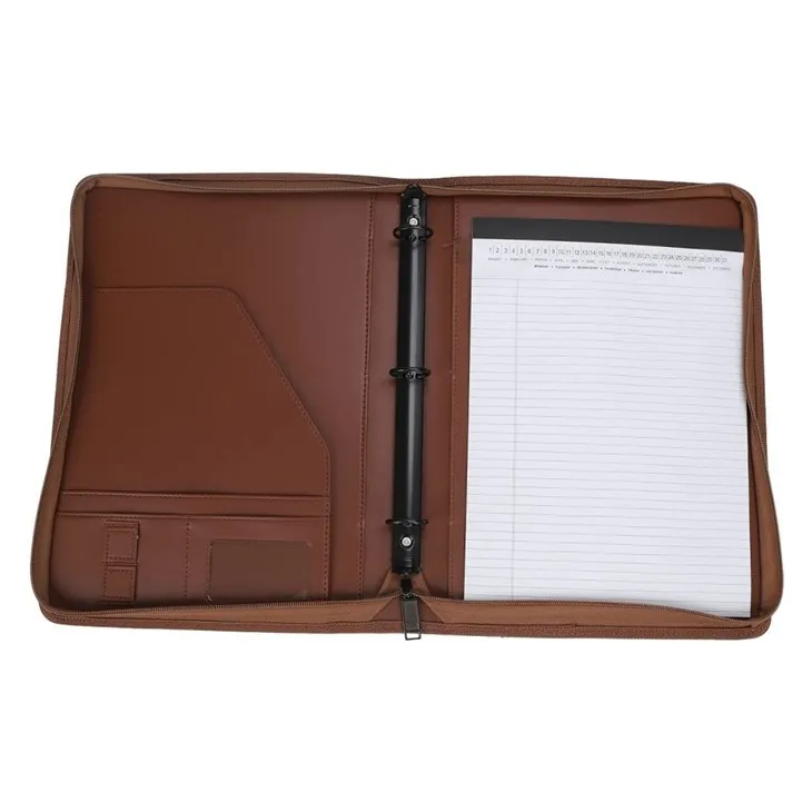 Leather Padfolio Document Organizer