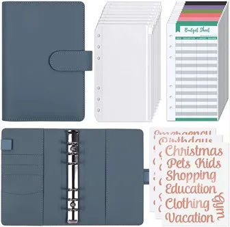 Gjenfyllbart budsjettperm med 6 ringer